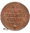 Niderlandy Austriackie 1 Liard 1789 B, Bruksela - PCGS MS 65 RB
