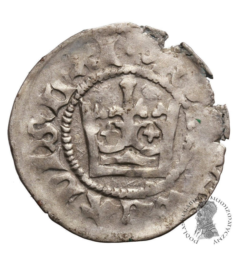 Polska. Władysław Jagiełło 1386–1434. Półgrosz bez daty (1406-1407), Kraków Polska. Władysław Jagiełło 1386–1434. Półgrosz bez daty (1406-1407), Kraków
