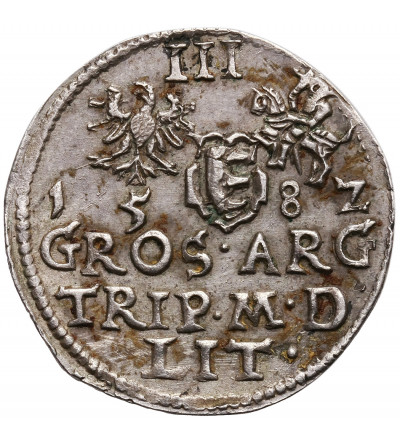 Poland/ Lithuania. Stefan Batory. Trojak (3 Grosze) 1582, Vilnius mint - Crying King