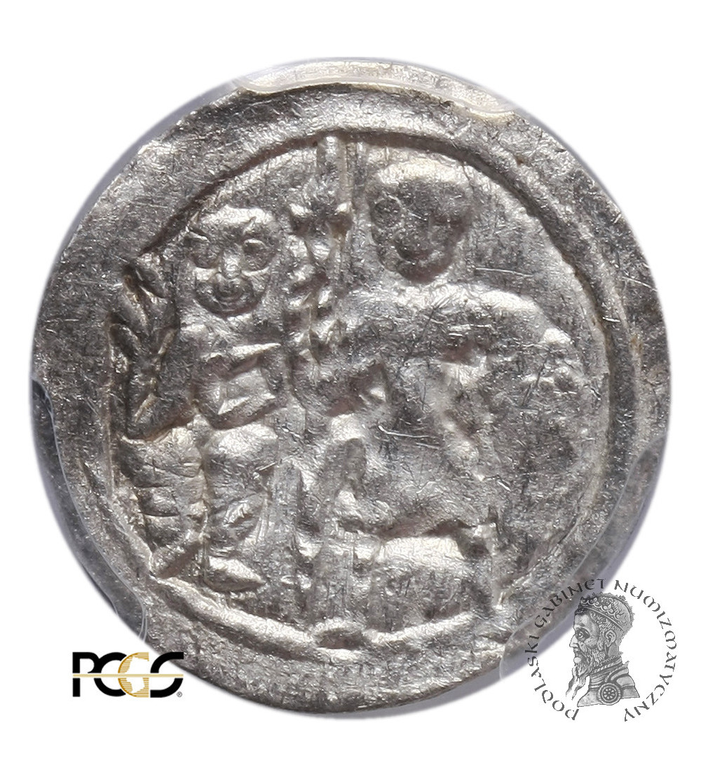 Polska. Bolesław III Krzywousty 1107-1138. Denar bez daty, Kraków - PCGS MS 62 Polska. Bolesław III Krzywousty 1107-1138. Denar bez daty, Kraków - PCGS MS 62