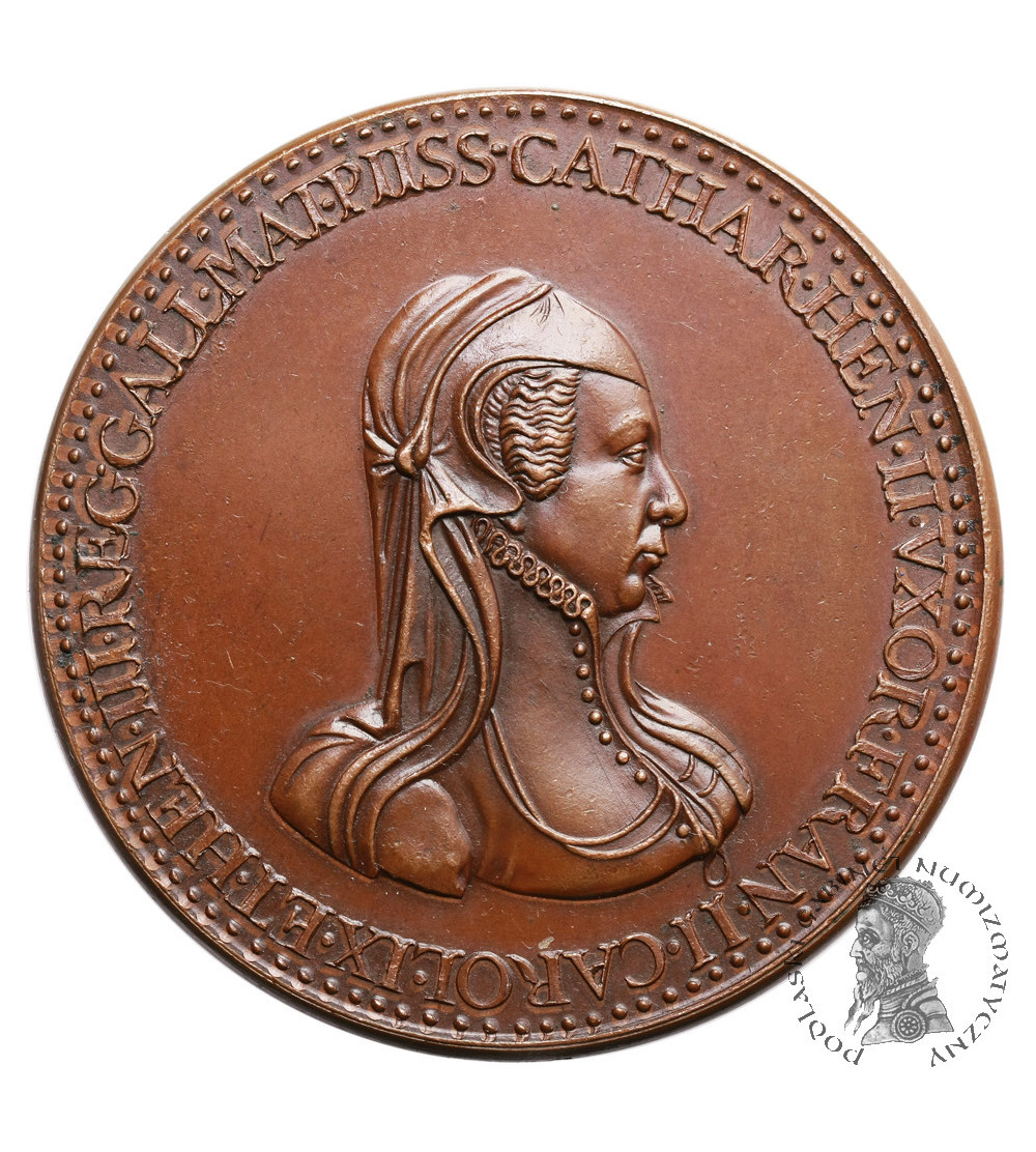 Francja. Medal Katarzyna Medycyjska wraz z synami Francja. Medal Katarzyna Medycyjska wraz z synami