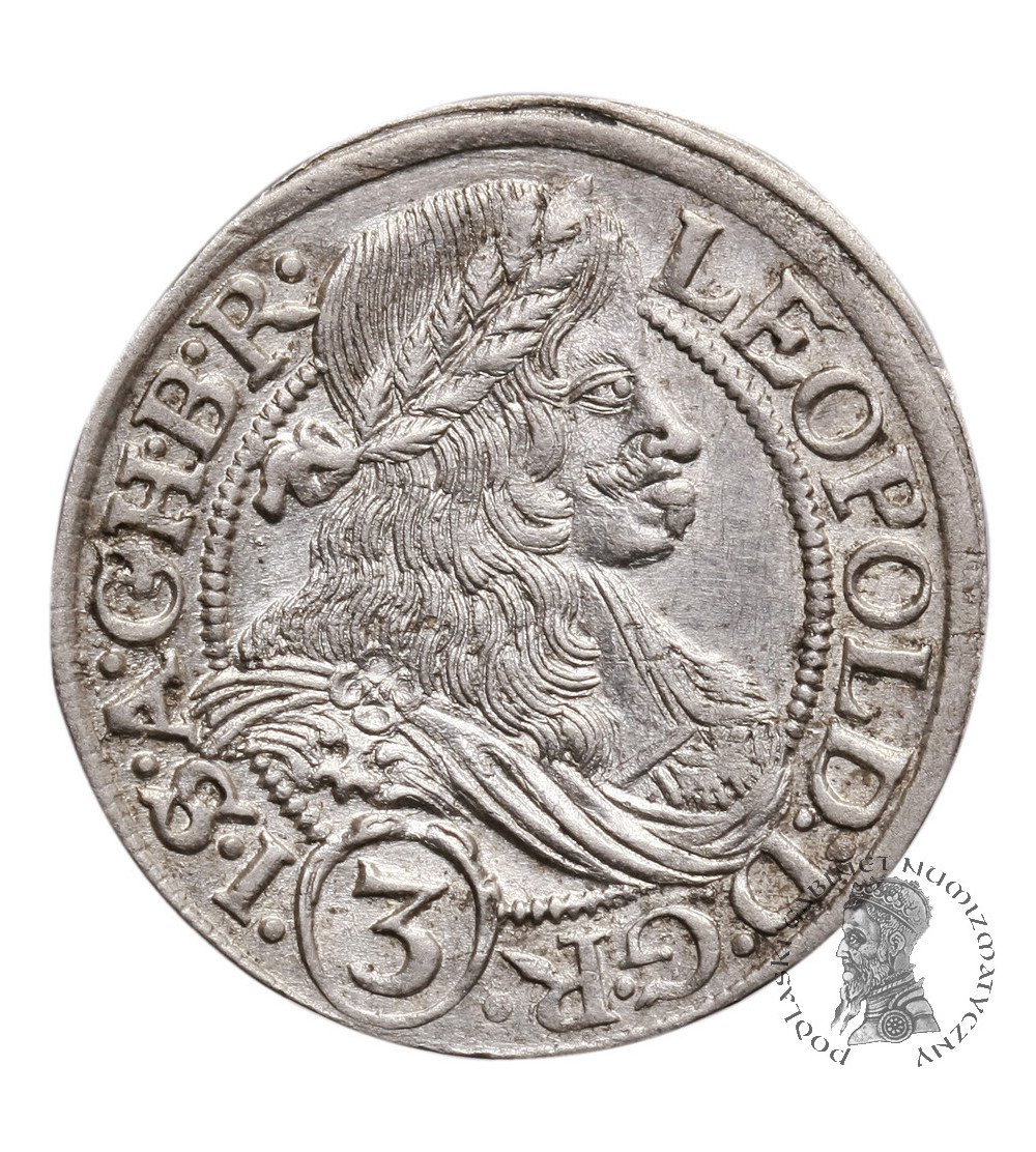 Austria / Silesia (Holy Roman Empire). 3 Kreuzer 1666 SHS, Breslau Mint, Leopold I