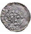 Poland, Ludwik I 1370-1382. Russian Kwartnik (1/2 Groschen) no date, Lemberg (Lviv) mint
