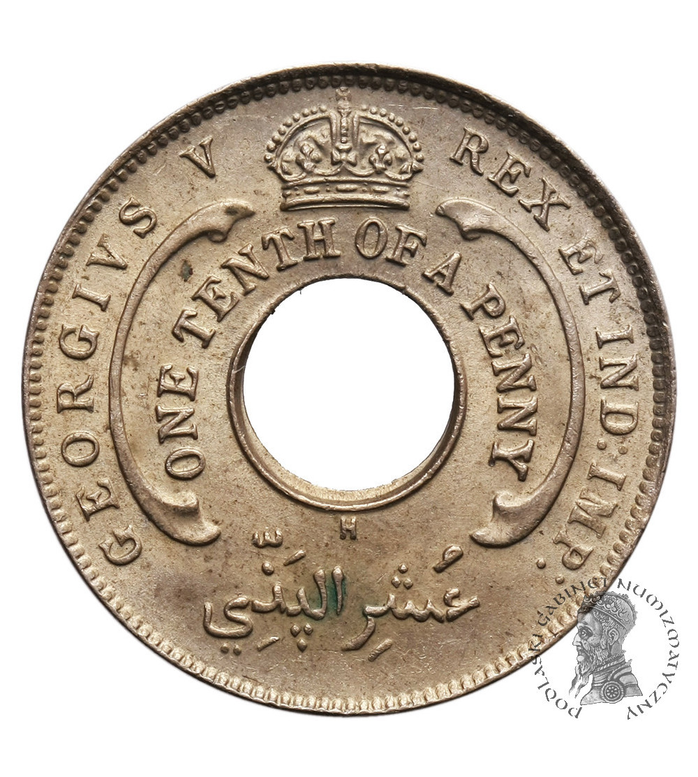 Brytyjska Afryka Zachodnia 1/10 penny 1919 H