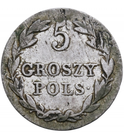 Polska, Królestwo Kongresowe. 5 groszy 1827 FH, Warszawa, Mikołaj I