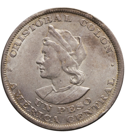 Salwador 1 Peso 1895 C.A.M, Kolumb