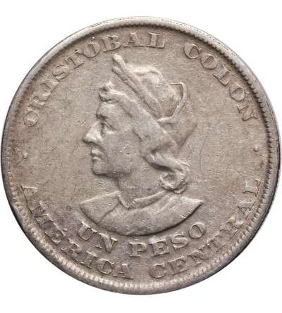 Salwador 1 Peso 1893 C.A.M, Kolumb