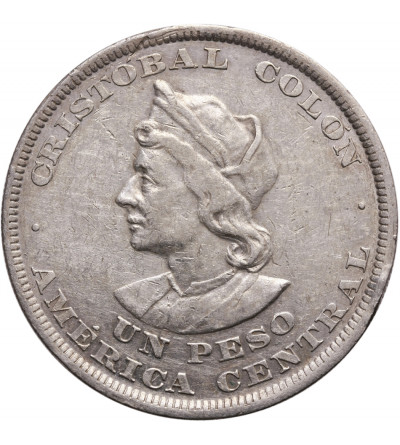 Salwador 1 Peso 1893 C.A.M, Kolumb