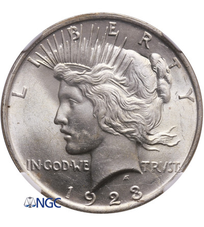 USA Peace Dollar 1923, Philadelphia - NGC MS 63