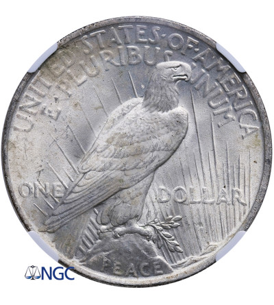 USA Peace Dolar 1923, Filadelfia - NGC MS 64