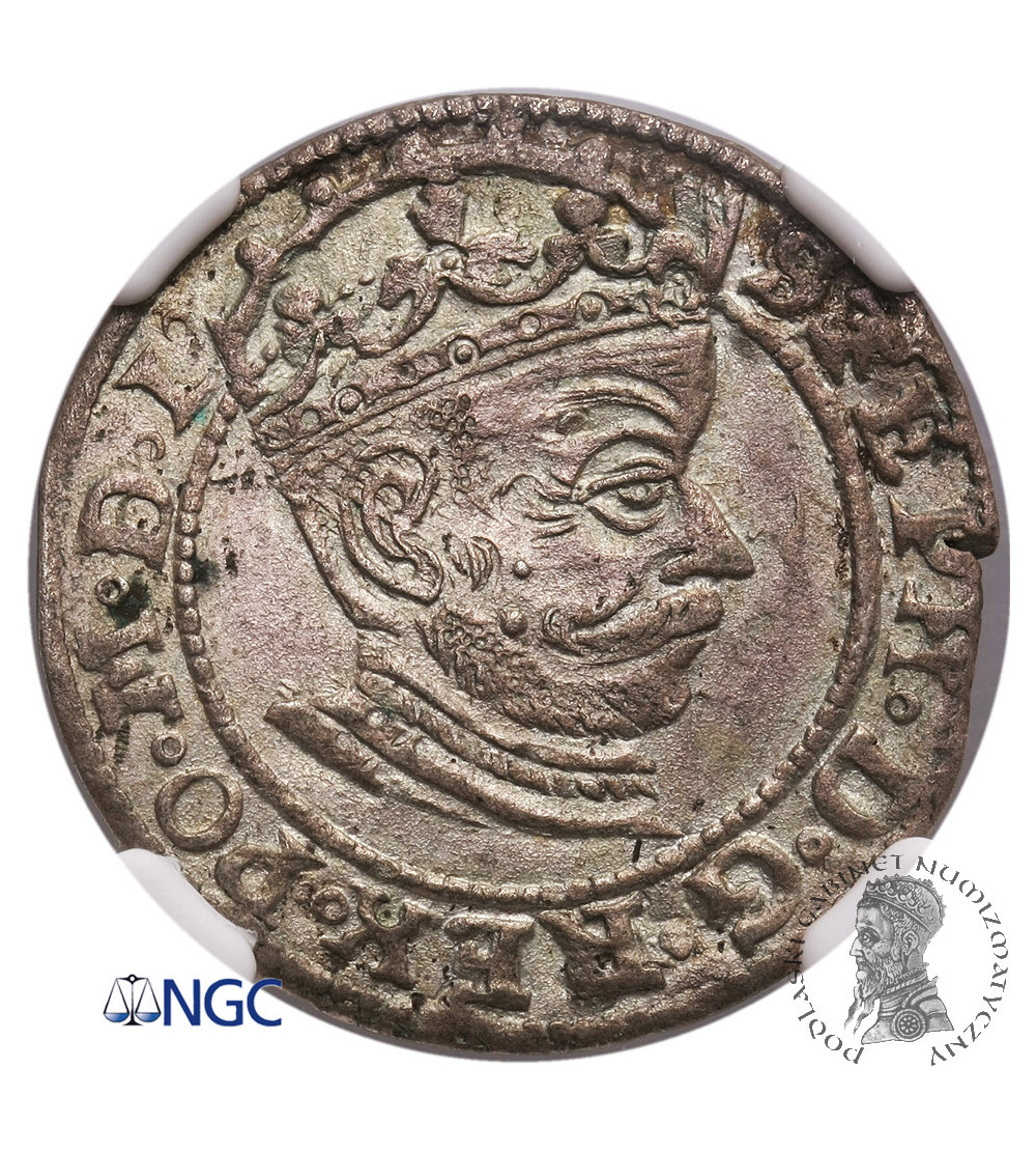 Polska. Stefan Batory. Grosz 1581, Ryga - NGC MS 63 Polska. Stefan Batory. Grosz 1581, Ryga - NGC MS 63