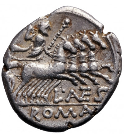 Rzym Republika. AR Denar 136 r. p.n.e., L. Antestius Gragulus, mennica Rzym