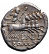 The Roman Republic. AR Denarius 136 BC, L. Antestius Gragulus, Roma mint