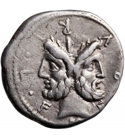 The Roman Republic. AR Denarius 120/119 BC, M. Furius L.f. Philus, Roma mint