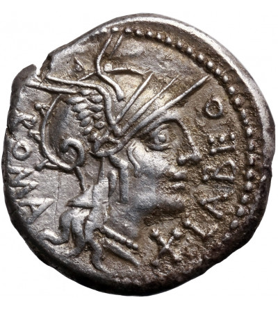 The Roman Republic. Q. Fabius Labe, AR Denarius 124 BC. Rome mint