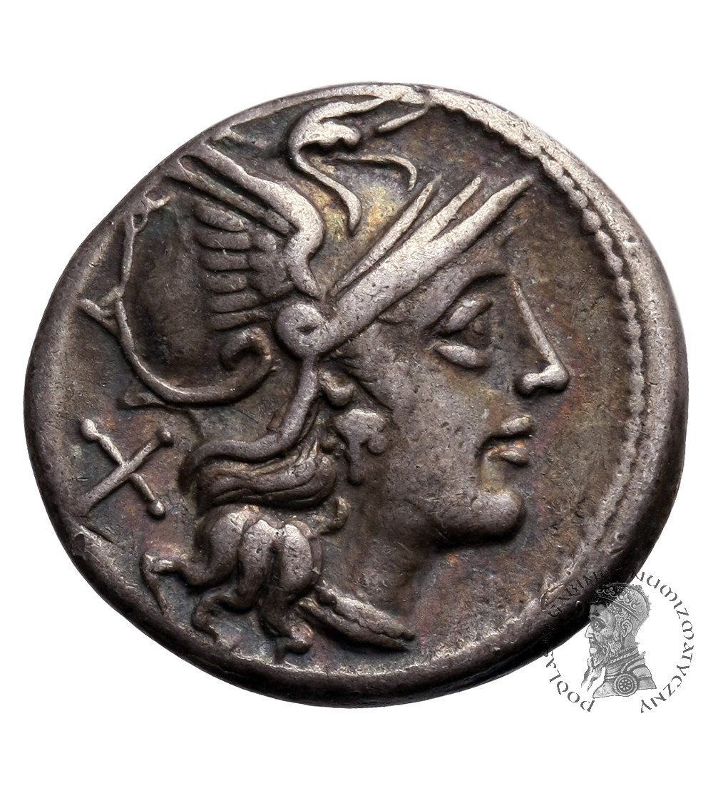 The Roman Republic. Anonymous, AR Denarius 157/6 BC. Rome mint The Roman Republic. Anonymous, AR Denarius 157/6 BC. Rome mint