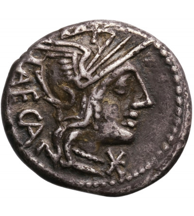 The Roman Republic.  M. Porcius Laeca, AR Denarius 125 BC. Rome mint