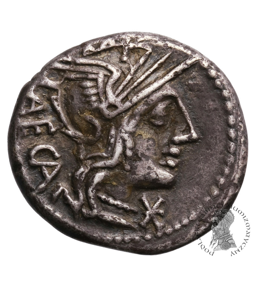 Rzym Republika. M. Porcius Laeca, AR Denar 125 r. p.n.e., mennica Rzym