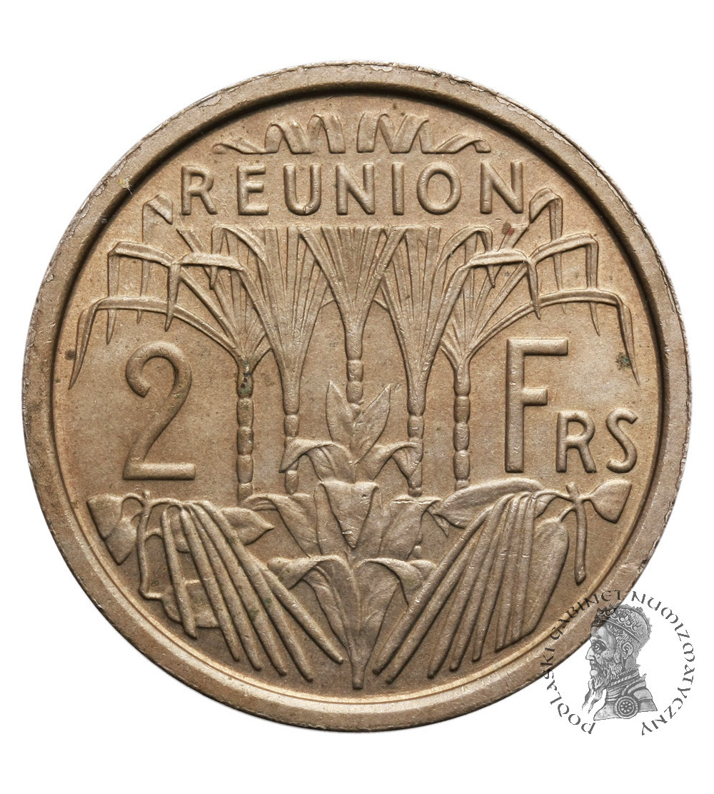 Reunion 2 franki 1948 (Cu-Ni / ESSAI)
