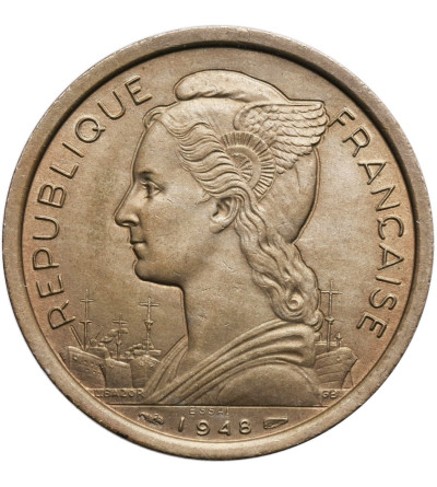 Reunion 2 Francs 1948 (Cu-Ni / ESSAI)