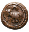 India - Mysore. AE Elephant Cash (Kasu) ND, Devaloy Devaraja 1731-1761 AD