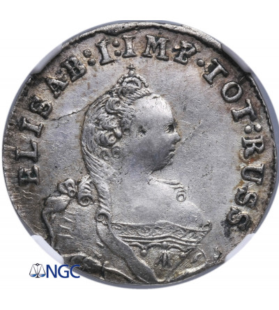 Russia, for East Prussia. 3 Groschen 1761, Moscow, Elizabeth I - NGC AU 55