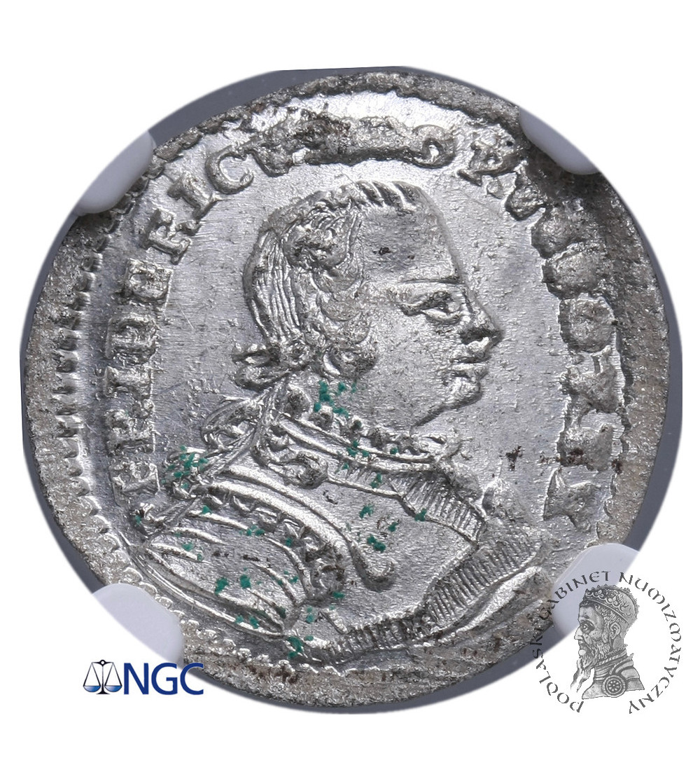 Prussia (Brandenburg Preussen), for Silesia. 2 Groschel (Gröschel) 1751 B, Breslau, Friedrich II - NGC MS 64