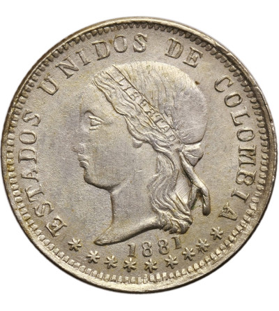 Kolumbia 10 Centavos 1881, Bogota