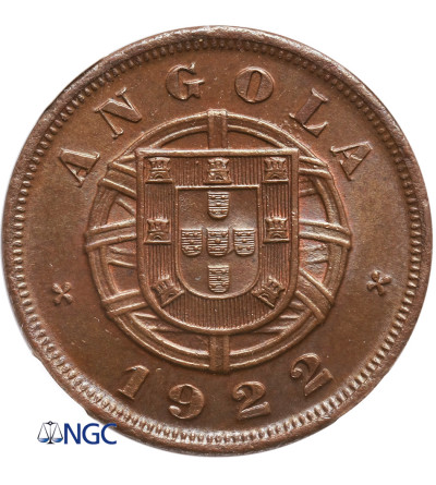 Angola 5 Centavos 1922 - NGC MS 64 BN
