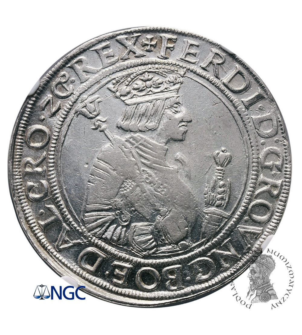 Austria (Holy Roman Empire). Taler no date, Hall Mint, Ferdinand I 1521-1564, NGC AU 55