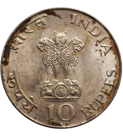 India Republic. 10 Rupees 1969 (B), Mahatma Ghandi's Birth
