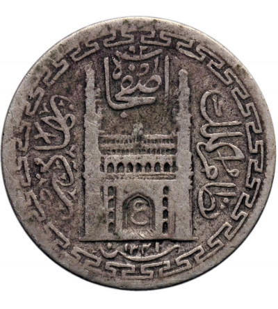 India - Hyderabad. 2 Annas AH 1341 Year 13 / 1922 AD, Mir Usman Ali Khan