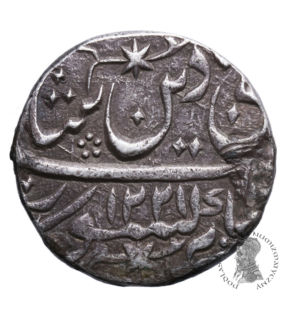 Indie - Awadh. Rupia AH 1221 / YR 26, Muhammadabad Banaras, Shah Alam II