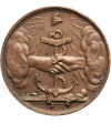 Belgie / Poland. Bronze medal 183, minted by the Belgians on the third anniversary of the November Revolutions
