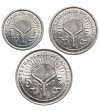 French Somaliland 1, 2, 5 Francs 1959 - set 3 pcs.