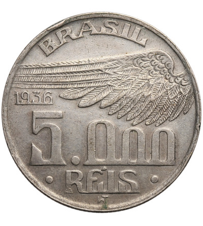 Brazil 5000 Reis 1936, Santos Dumont