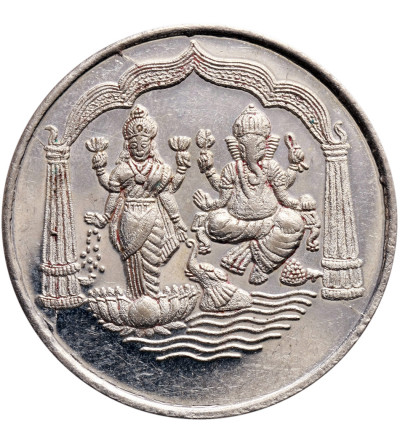 Indie. Hinduska moneta (żeton) świątynny, Bombay XX wiek, tzw. Tempel Token