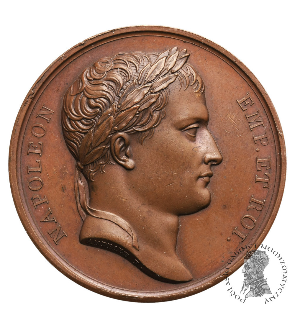 Poland / France, Napoleon I. Bronze medal 1812 in memory of the liberation of Vilnius by the Napoleonic army Poland / France, Napoleon I. Bronze medal 1812 in memory of the liberation of Vilnius by the Napoleonic army