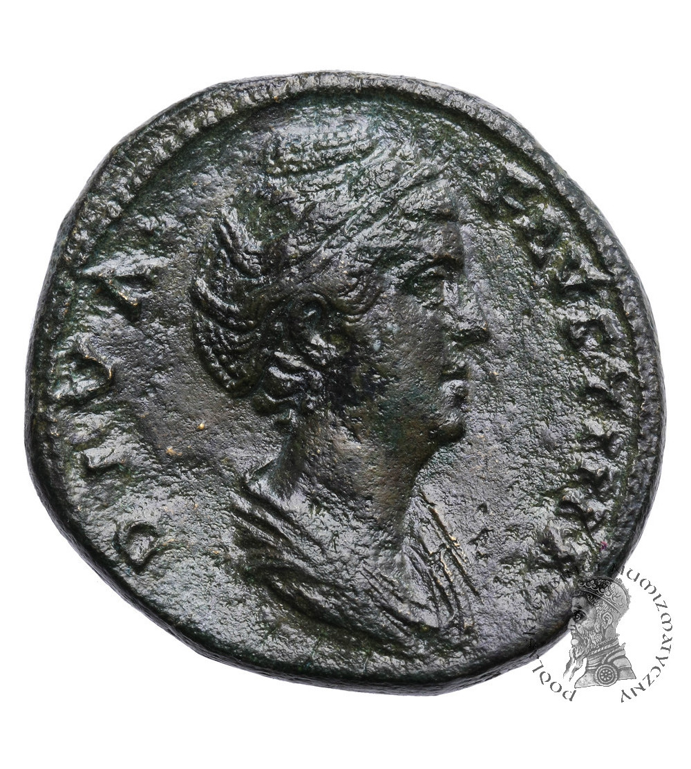 Rzym Cesarstwo. Faustyna I 141-161 AD. AE Sestercja po 147 AD, mennica Rzym
