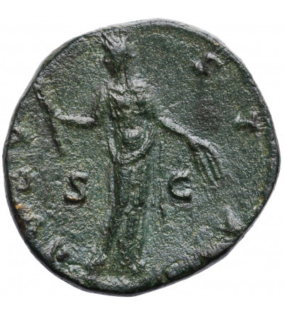 Roman Empire. Diva Faustina Senior 141-161 AD. AE Sestertius, after AD 147, Rome mint