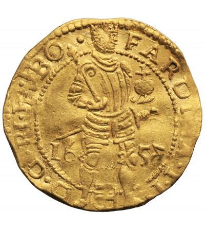 Niderlandy. Dukat (Dukaat) 1653, Zwolle, z tytulaturą FARDINA I.I