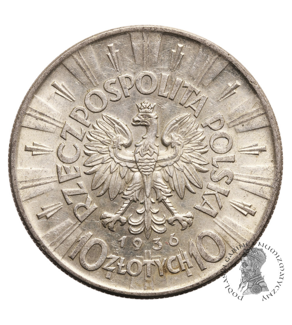 Polska 10 złotych 1936, Warszawa - Józef Piłsudski