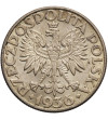Polska 2 złote 1936, żaglowiec