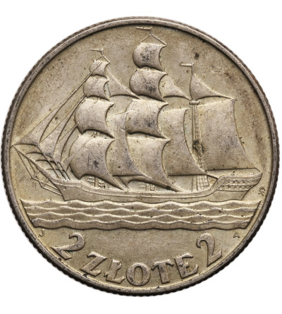 Poland 2 Zlote 1936, Sailing Ship