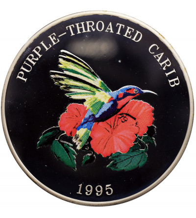 Turks & Caicos Islands 25 koron 1995, ptak - Antylak Purpurowy
