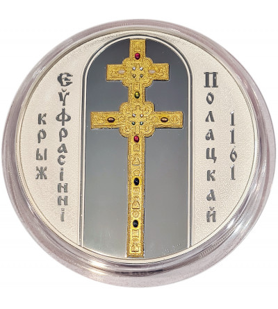 Białoruś 1000 rubli 2007, Krzyż Eufrzyny Połockiej - 1 kg czystego srebro