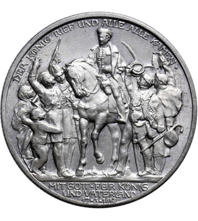 Niemcy. Prusy 2 marki 1913, 100-lecie zwycięstwa nad Napoleonem pod Lipskiem