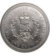 Wyspa Man, 1 korona 1977, Srebrny Jubileusz Elżbiety II