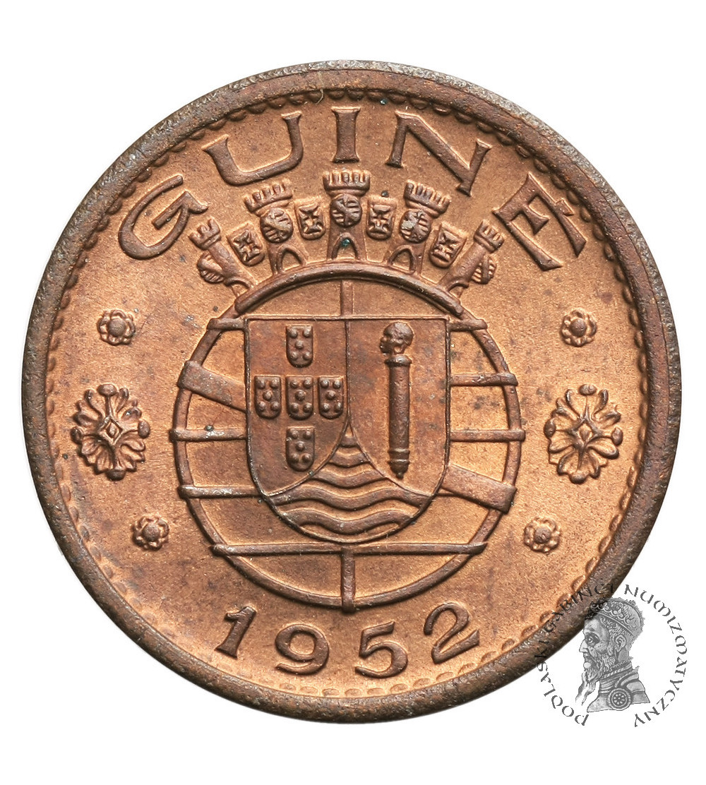 Portuguese Guinea (Guinea-Bissau), 50 Centavos 1952