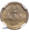 Guatemala, 1/4 Real 1893, Lion, small date - NGC MS 62